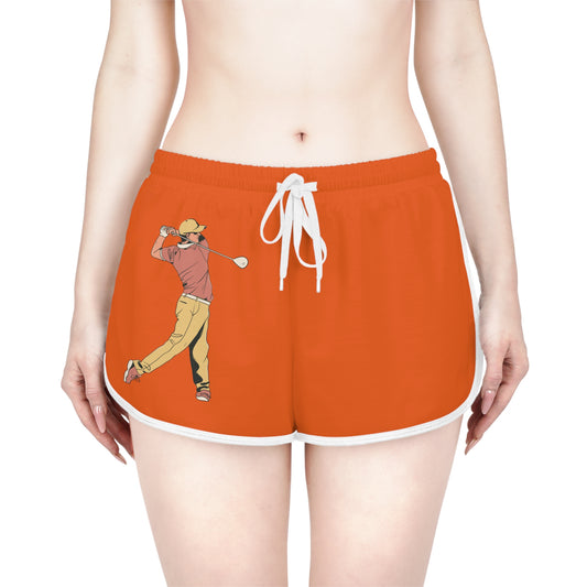 Women's Relaxed Shorts: Golf Orange