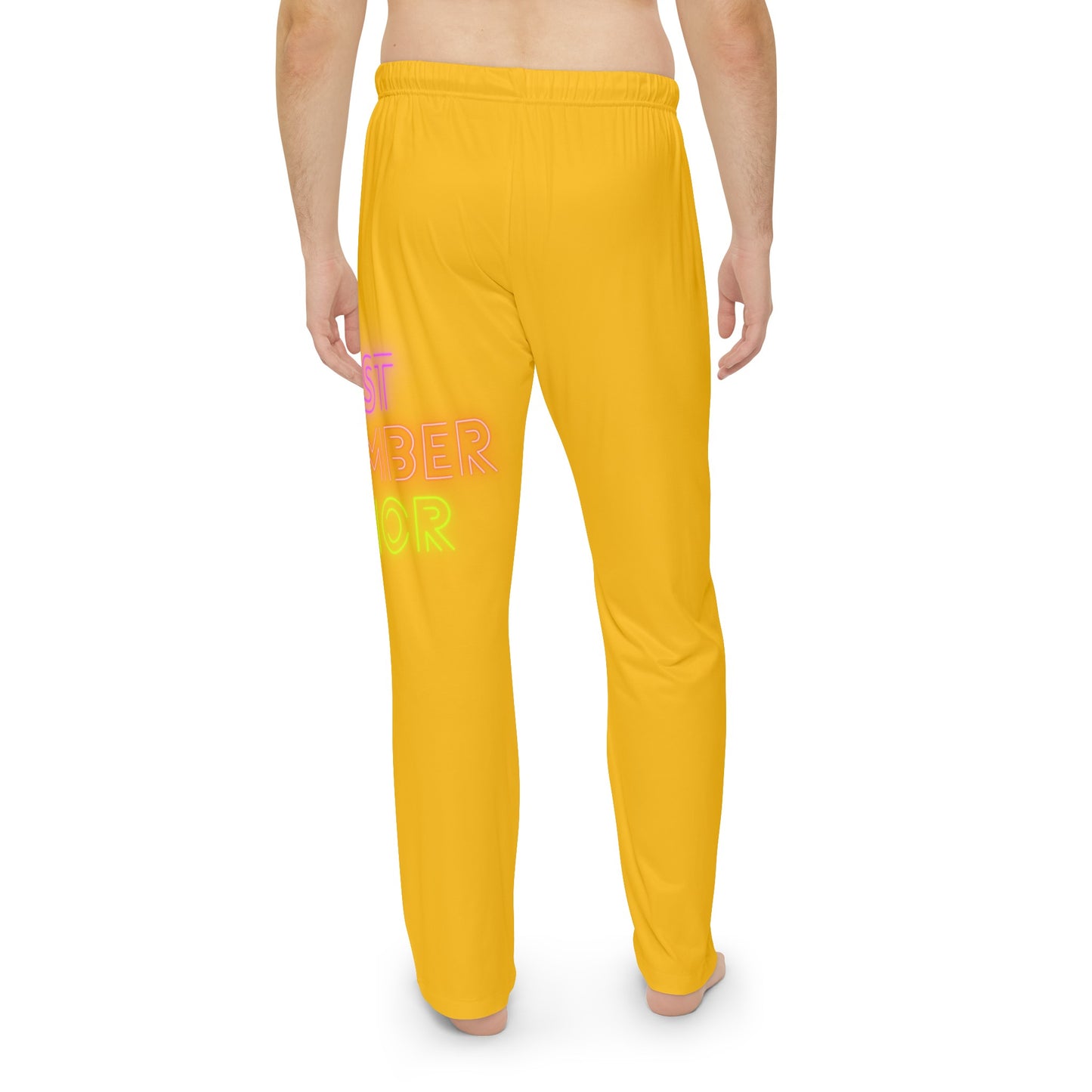 Men's Pajama Pants: Lost Remember Honor Yellow