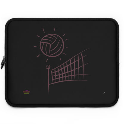 Laptop Sleeve: Volleyball Black