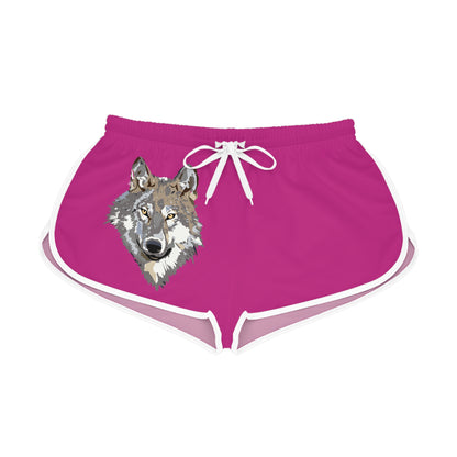 Women's Relaxed Shorts: Wolves Pink