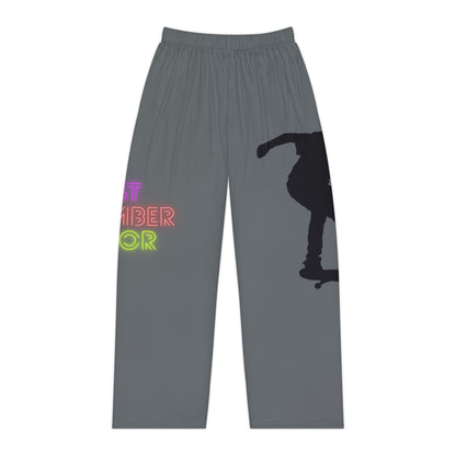 Pambabaeng Pajama Pants: Skateboarding Dark Grey