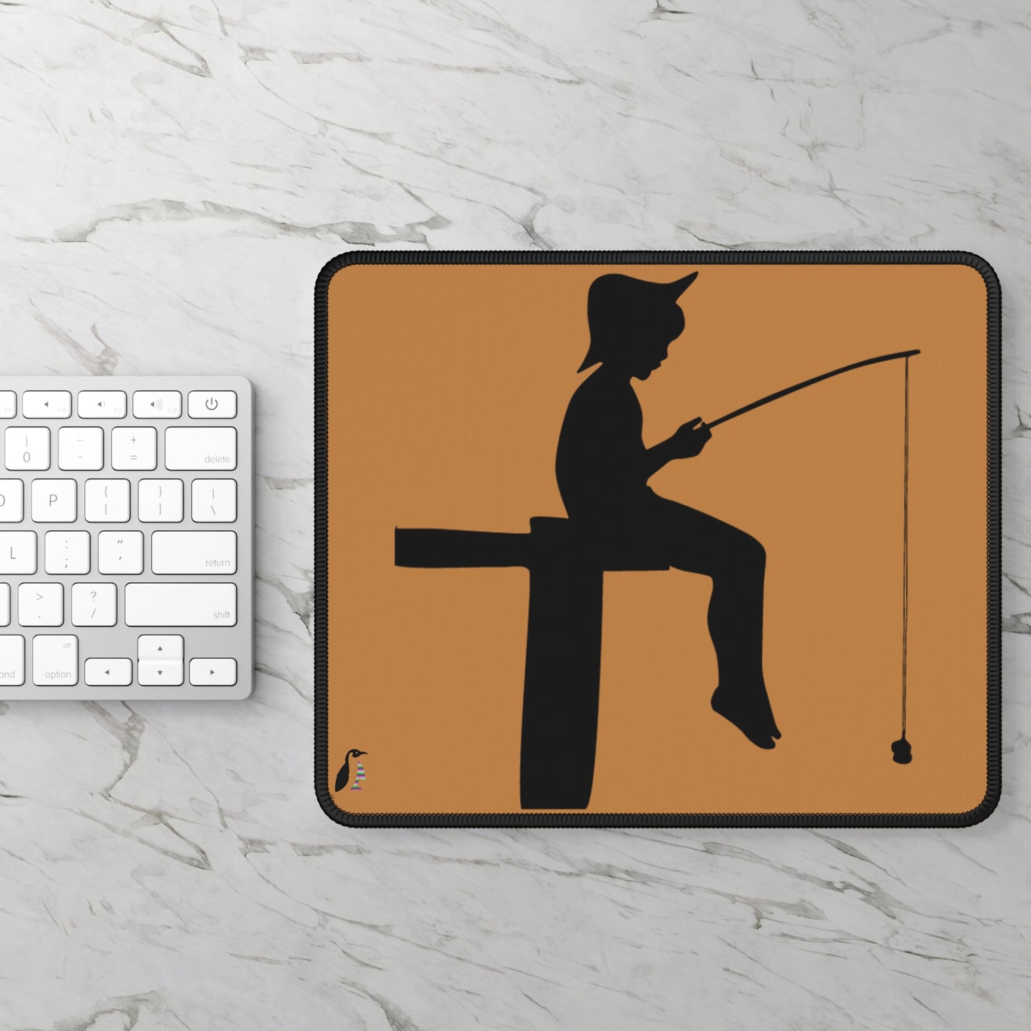 Gaming Mouse Pad: Fishing Lite Brown