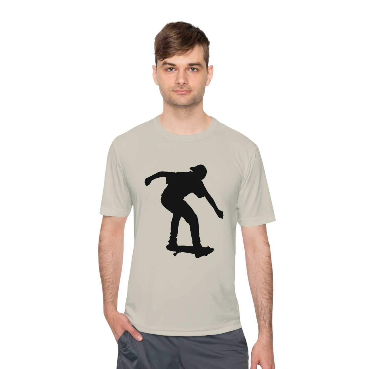 Moisture Wicking Tee: Skateboarding #1