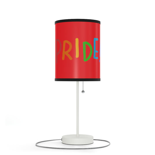 Lamp on a Stand, US|CA plug: LGBTQ Pride Red