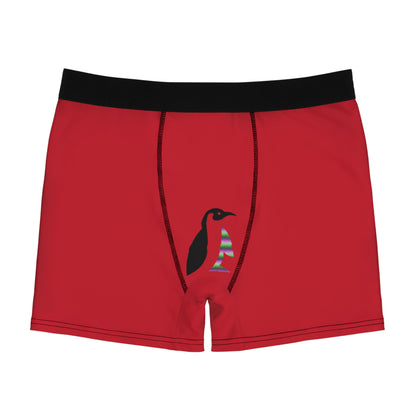 Men's Boxer Briefs: Lost Remember Honor Dark Red