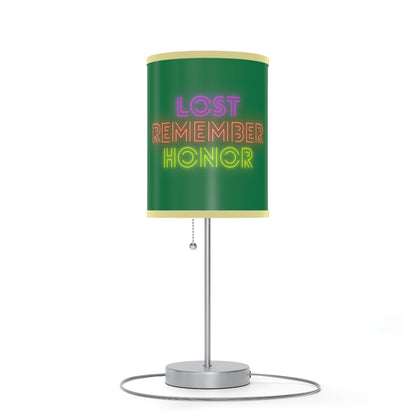 Lamp on a Stand, US|CA plug: Wolves Dark Green