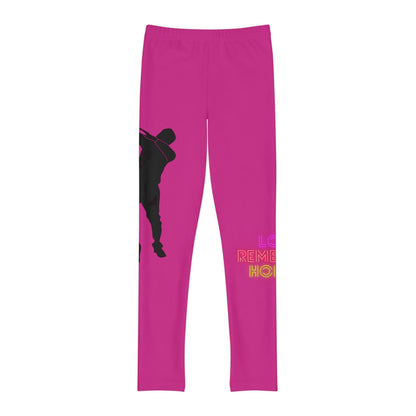 Youth Full-Length Leggings: Dance Pink