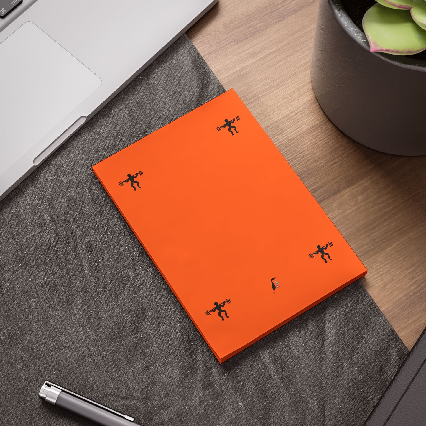 Post-it® Note Pads: Weightlifting Orange