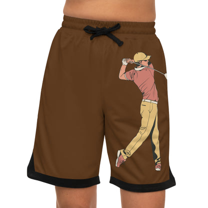 Basketball Rib Shorts: Golf Brown