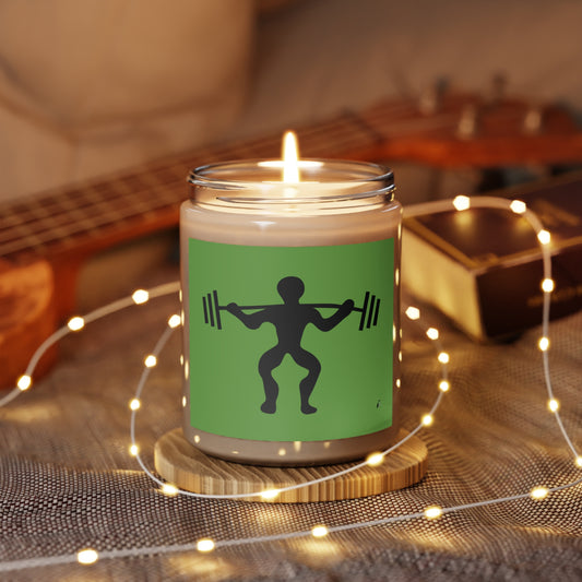 Scented Candle, 9oz: Weightlifting Green
