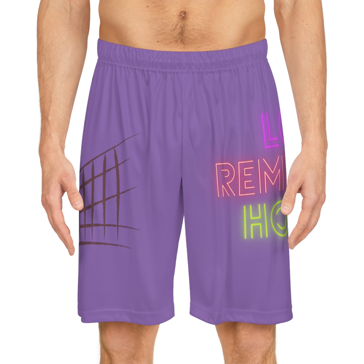 Basketball Shorts: Volleyball Lite Purple