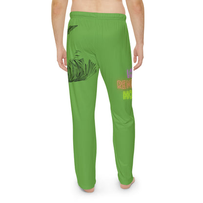 Men's Pajama Pants: Writing Green