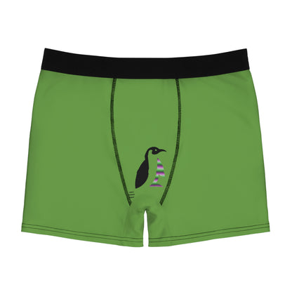 Men's Boxer Briefs: Basketball Green