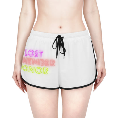 Women's Relaxed Shorts: Lost Remember Honor White