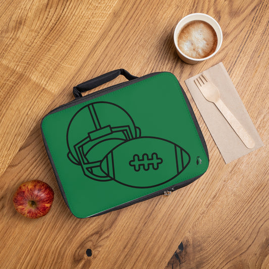 Lunch Bag: Football Dark Green