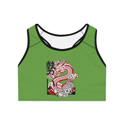 Sports Bra: Dragons Green