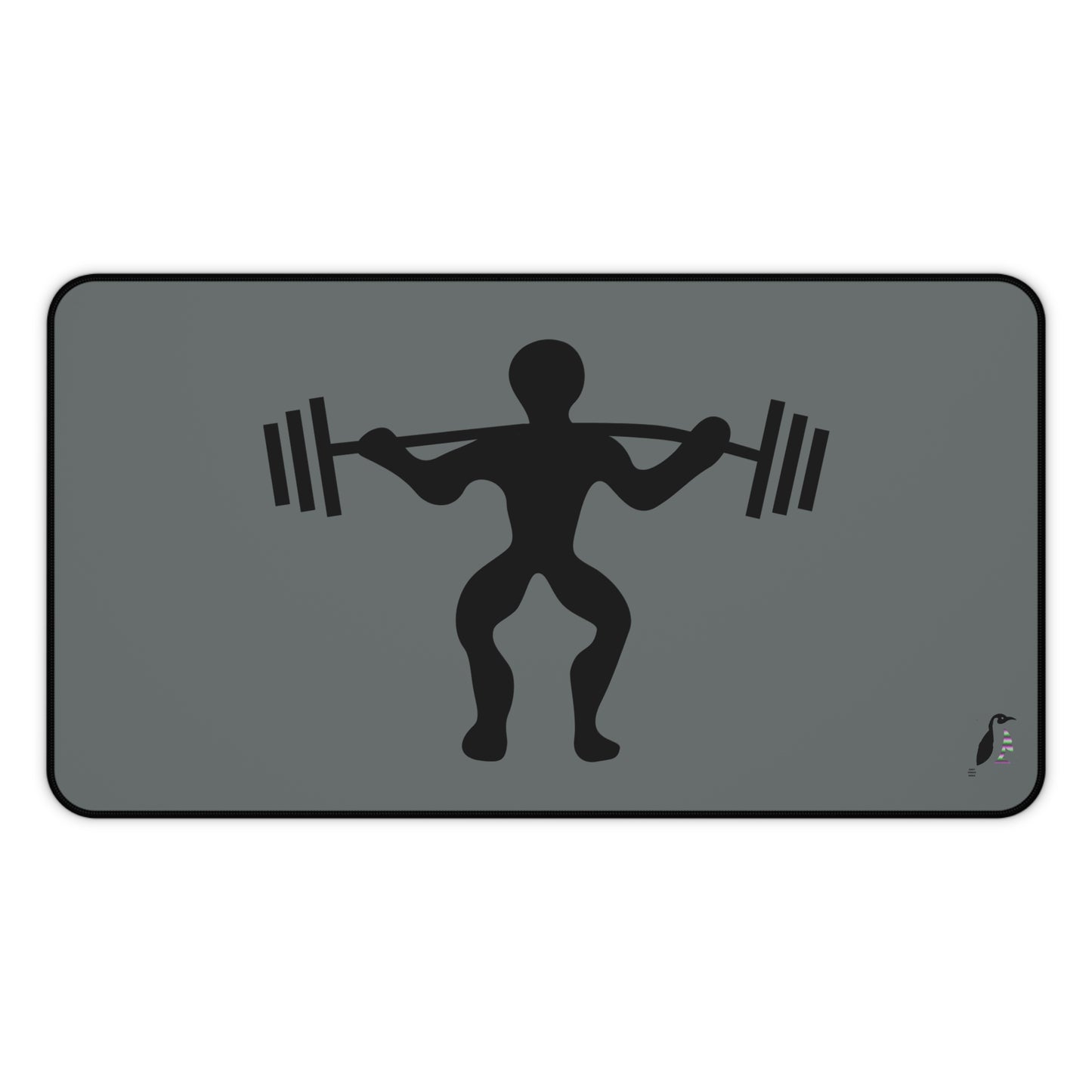 Desk Mat: Weightlifting Dark Grey