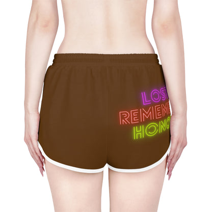 Women's Relaxed Shorts: Bowling Brown