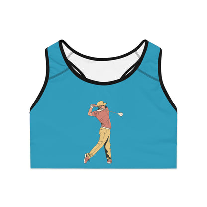 Sports Bra: Golf Turquoise