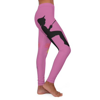 Women's Spandex Leggings: Fishing Lite Pink