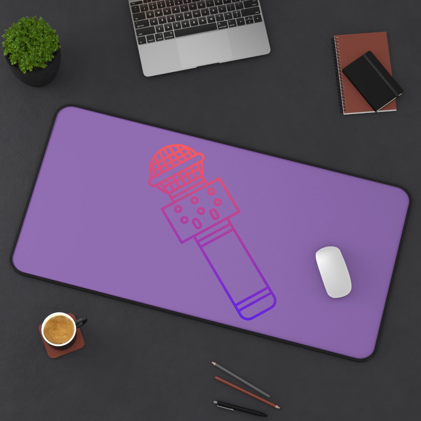 Desk Mat: Music Lite Purple