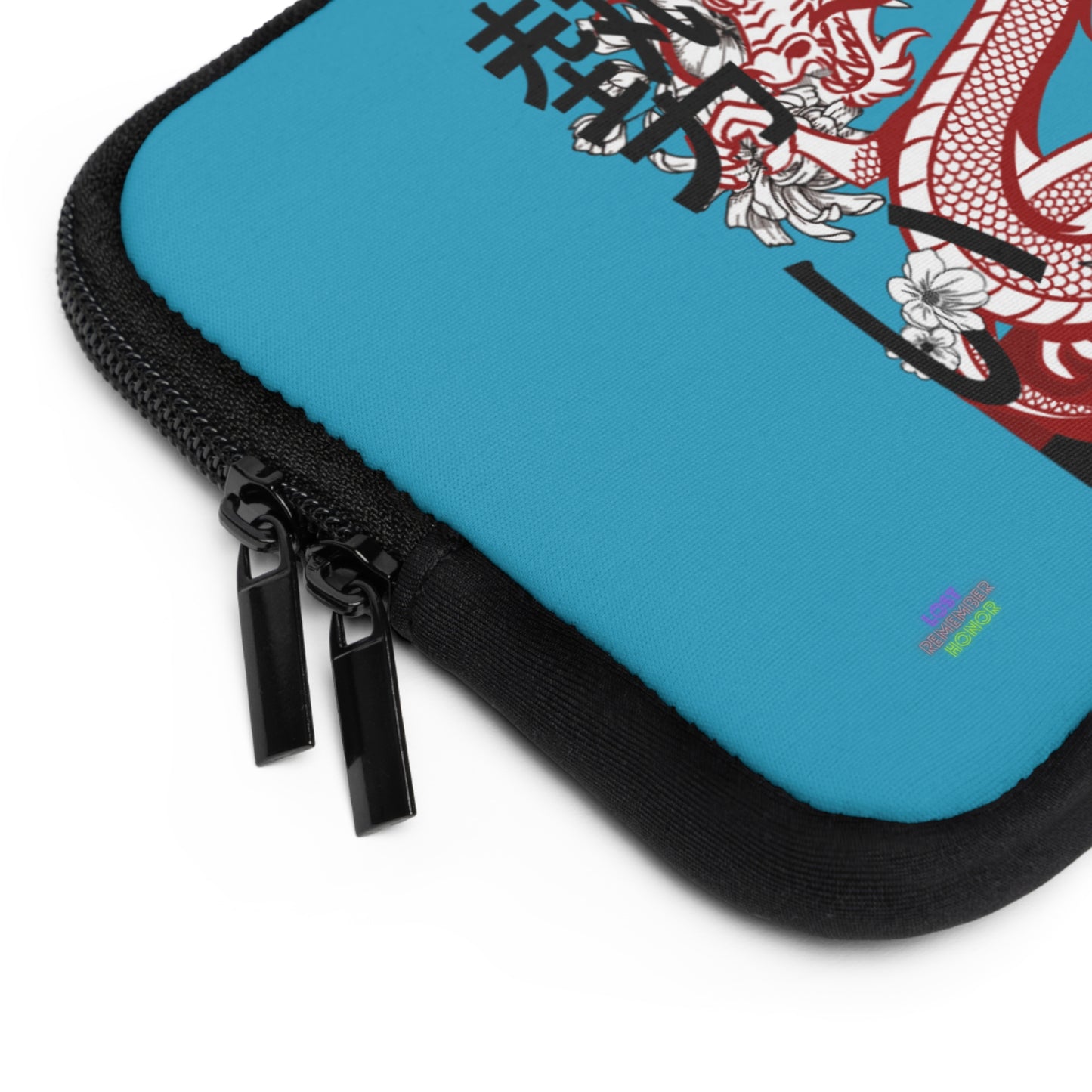 Laptop Sleeve: Dragons Turquoise