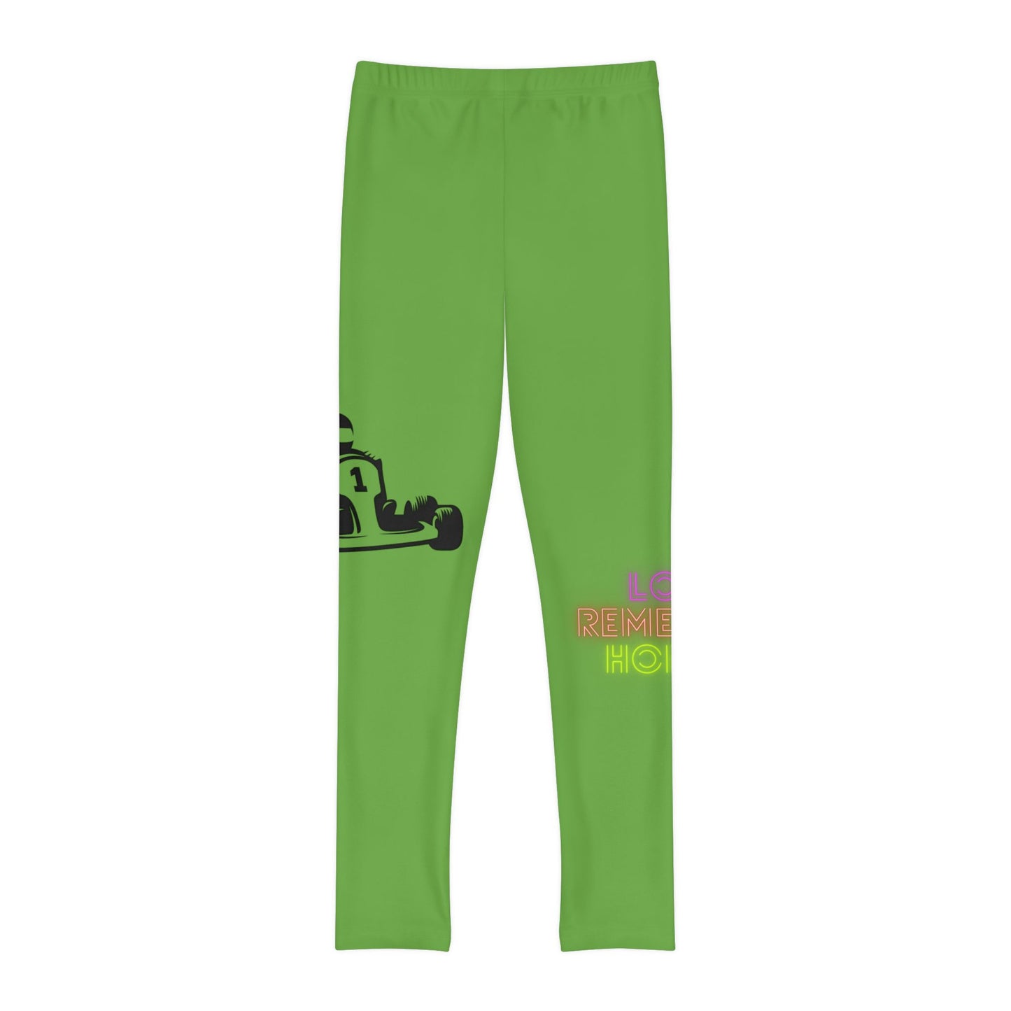 Youth Full-Length Leggings: Racing Green