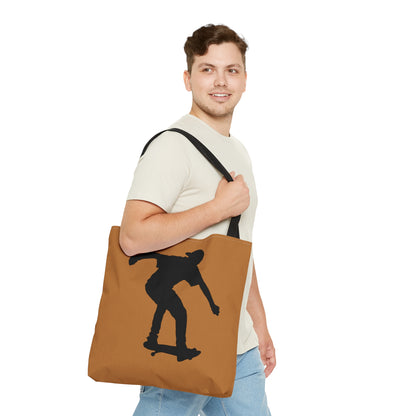 Tote Bag: Skateboarding Lite Brown