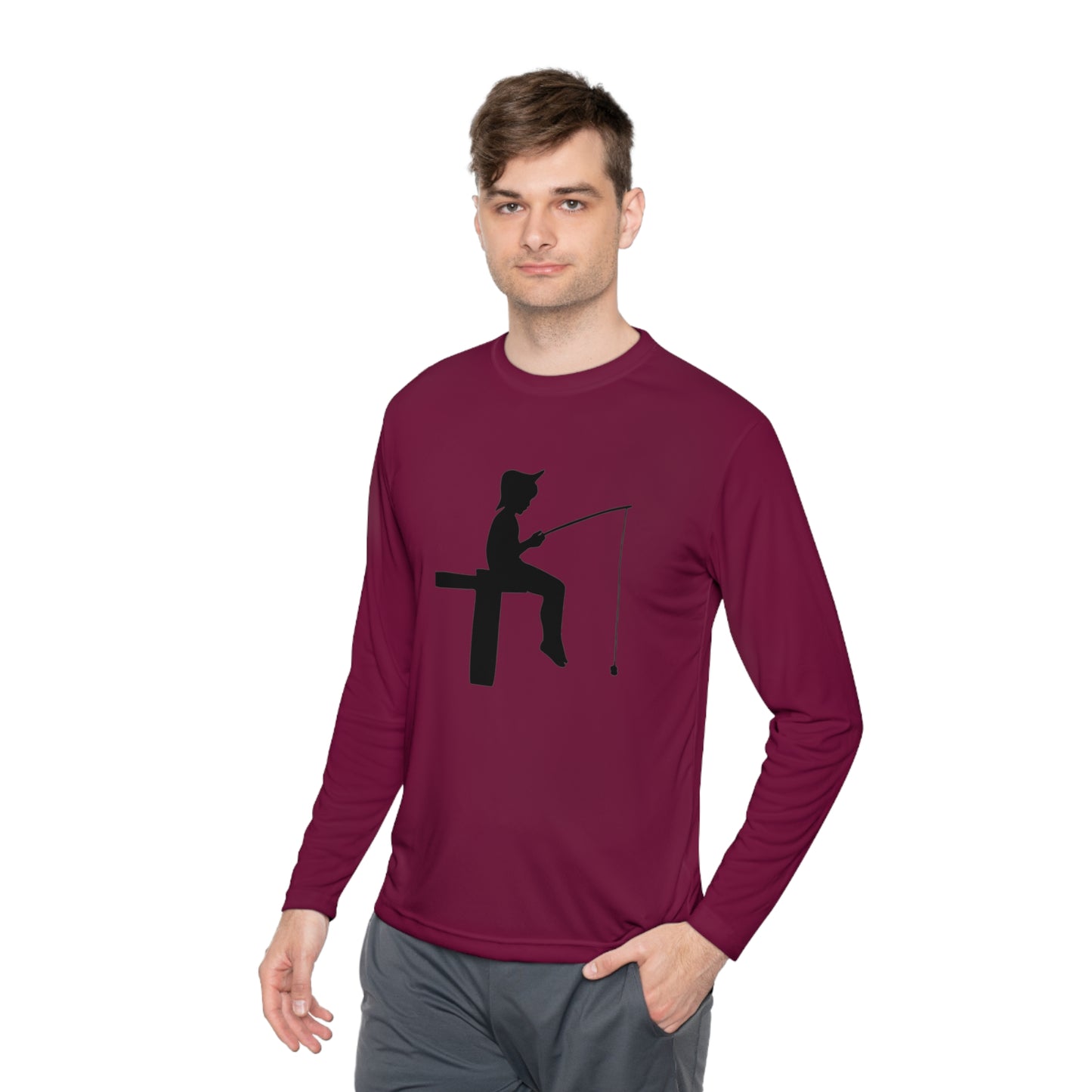 Lightweight Long Sleeve Tee: Fishing #2