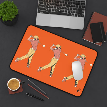 Desk Mat: Golf Orange