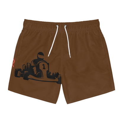 Swim Trunks: Racing Brown