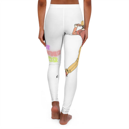 Women's Spandex Leggings: Golf White