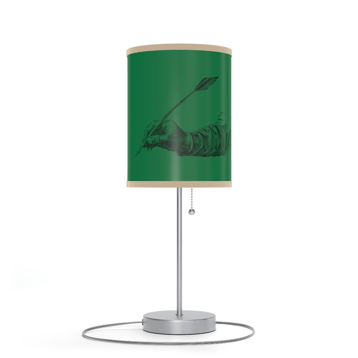 Lamp on a Stand, US|CA plug: Writing Dark Green