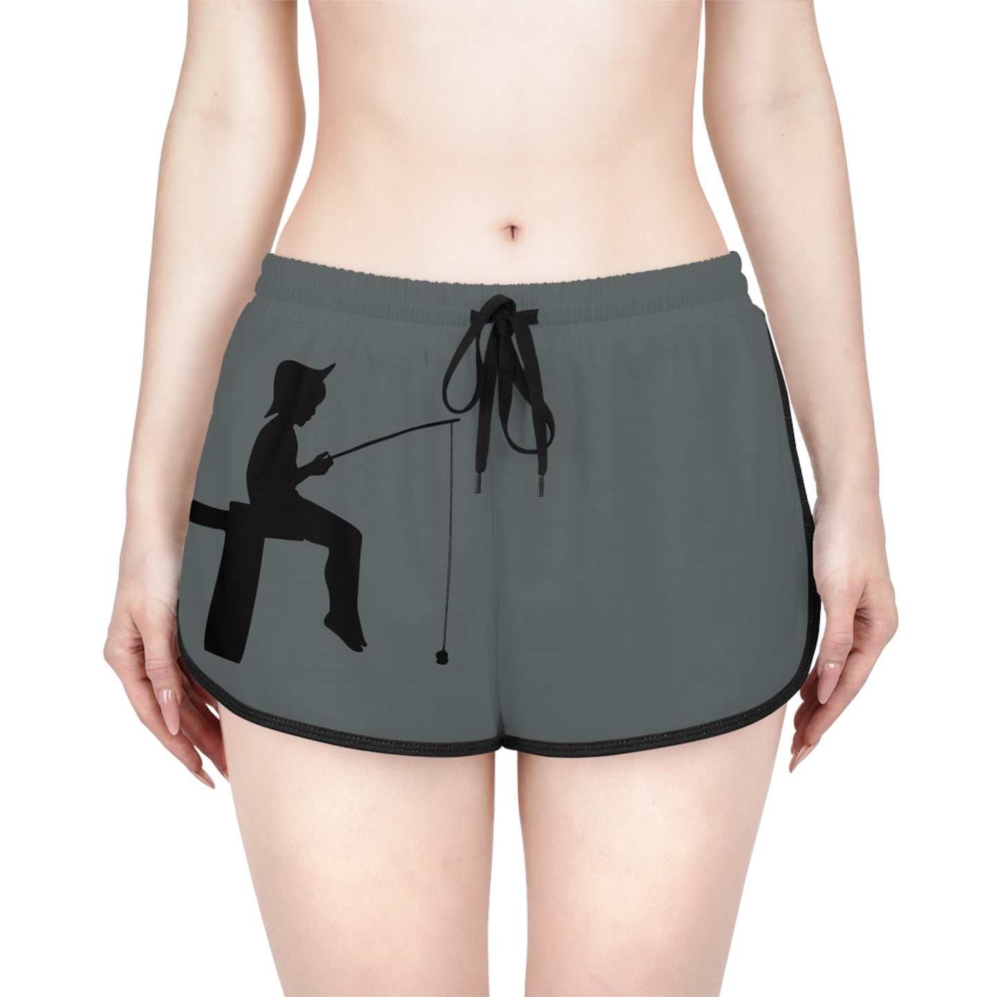 Women's Relaxed Shorts: Fishing Dark Grey