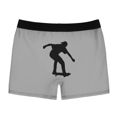 Men's Boxer Briefs: Skateboarding Lite Grey