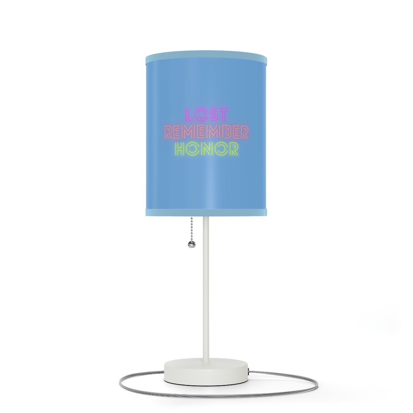 Lamp on a Stand, US|CA plug: Baseball Lite Blue