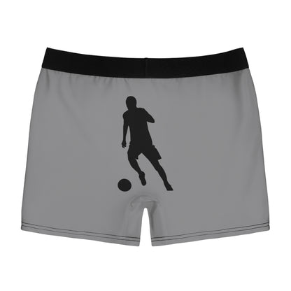 Men's Boxer Briefs: Soccer Grey