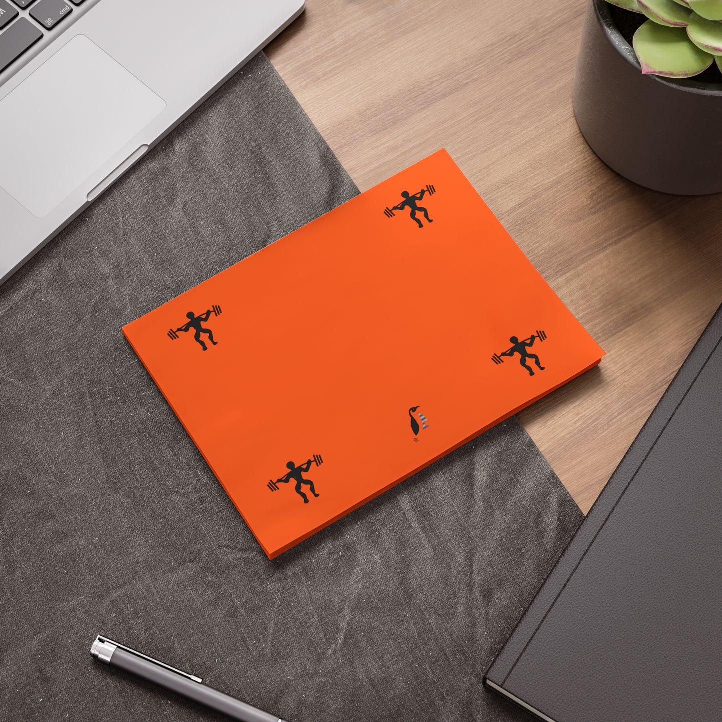 Post-it® Note Pads: Weightlifting Orange