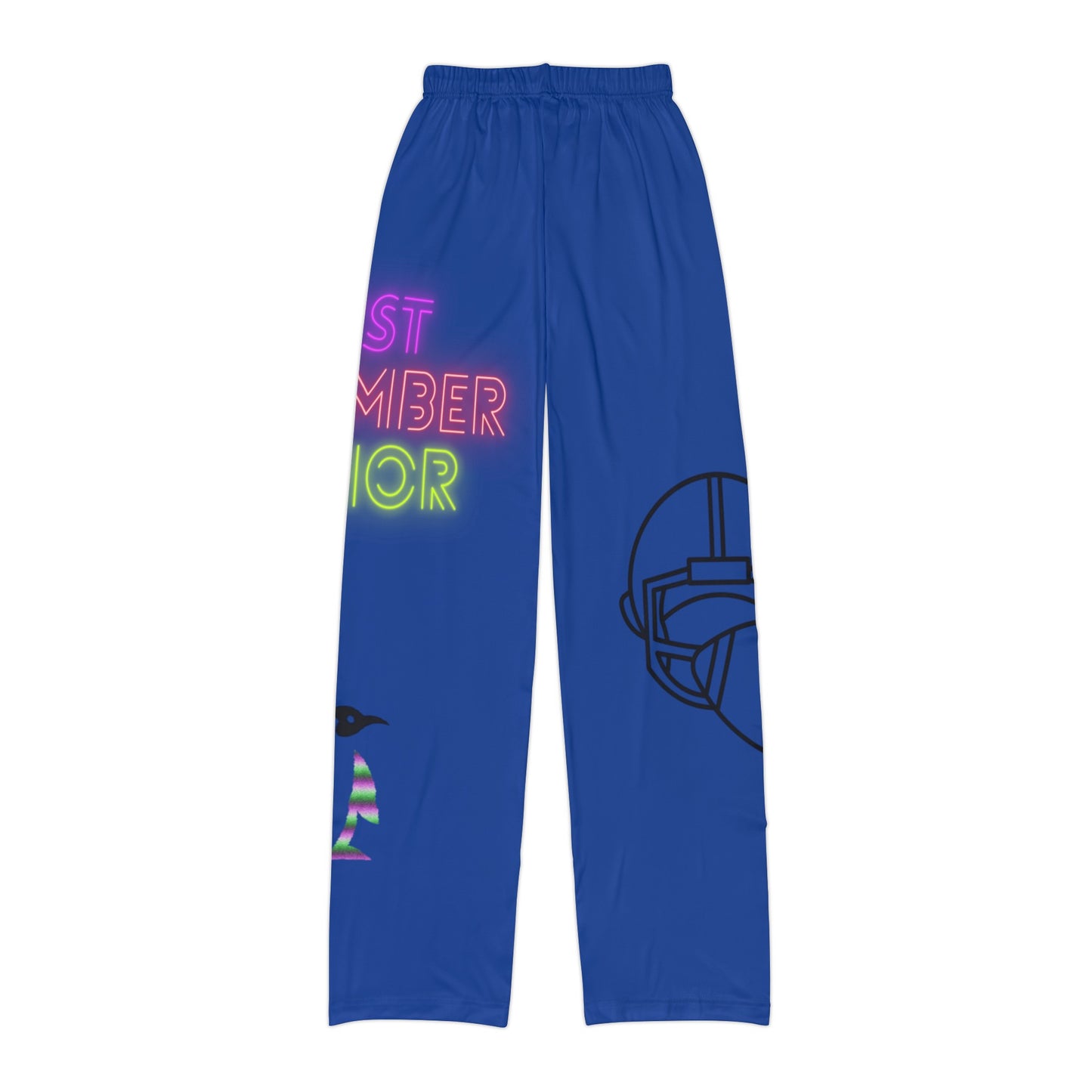 Kids Pajama Pants: Football Dark Blue