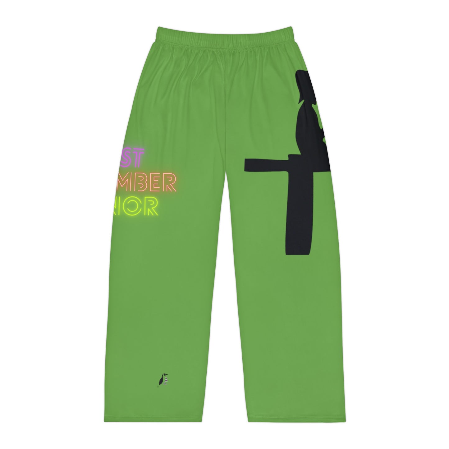 Men's Pajama Pants: Fishing Green