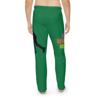 Men's Pajama Pants: Hockey Dark Green