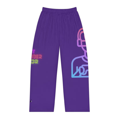 Pambabaeng Pajama Pants: Gaming Purple 