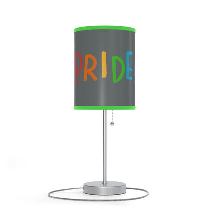 Lamp on a Stand, US|CA plug: LGBTQ Pride Dark Grey 