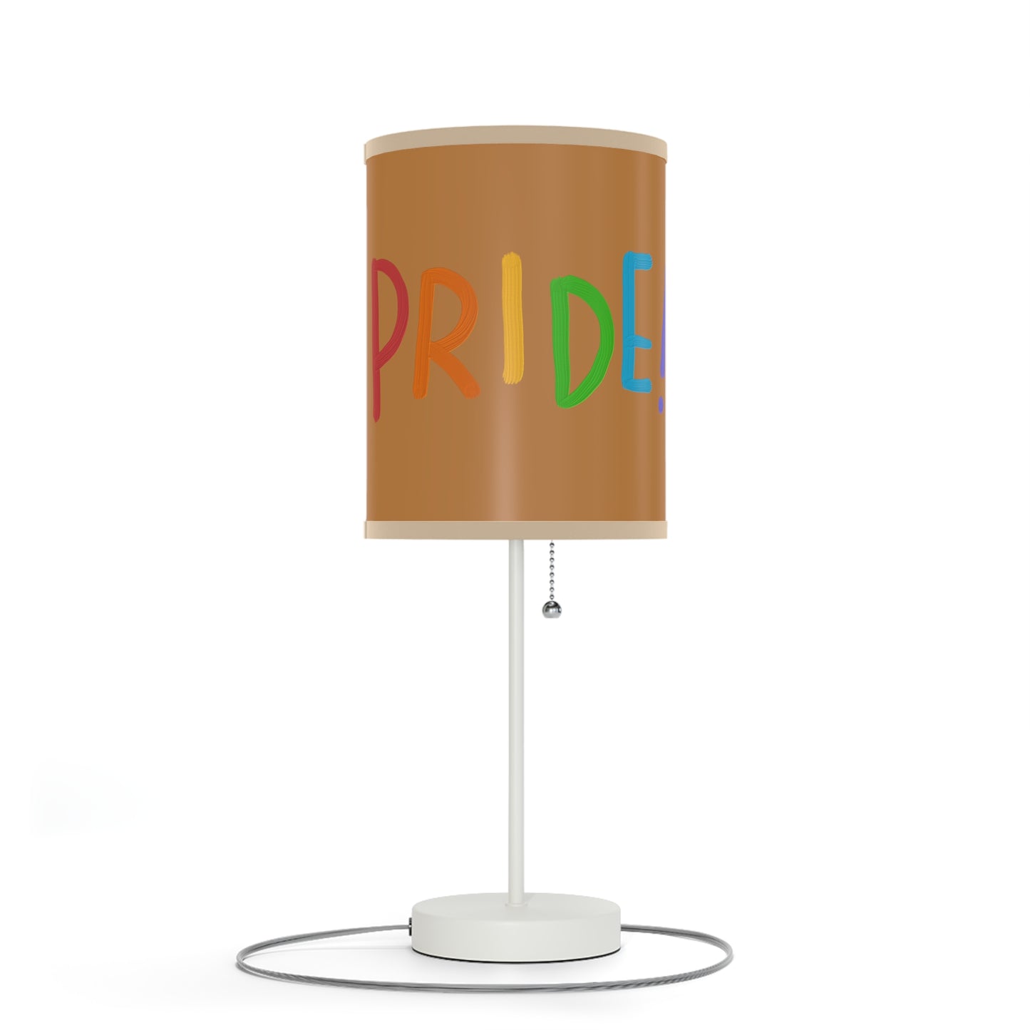 Lamp on a Stand, US|CA plug: LGBTQ Pride Lite Brown