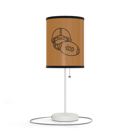 Lamp on a Stand, US|CA plug: Football Lite Brown
