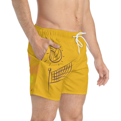 Swim Trunks: Volleyball Yellow