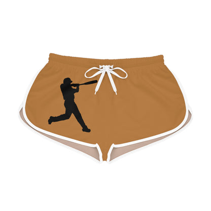 Women's Relaxed Shorts: Baseball Lite Brown