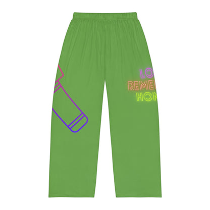 Men's Pajama Pants: Music Green