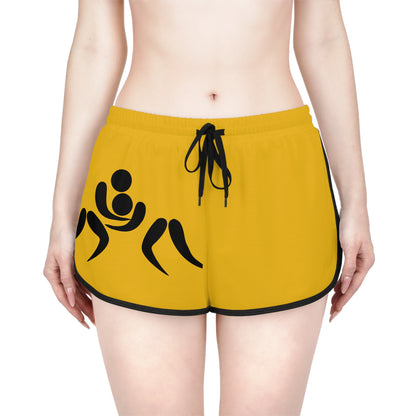 Women's Relaxed Shorts: Wrestling Yellow