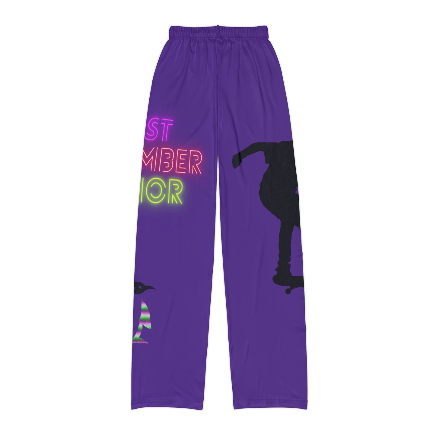 Kids Pajama Pants: Skateboarding Purple